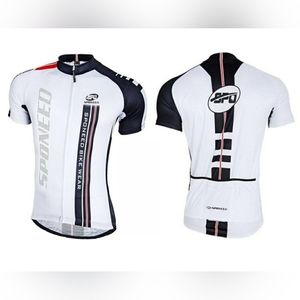 SPONEED Shirt Cycling Man Bicycling Jerseys Short Sleeved Bike Wear US Size L